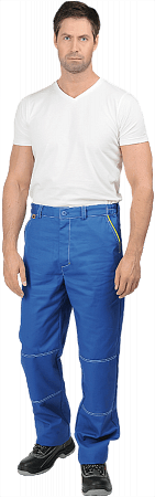 Летние брюки "Спецобъединение-ТУРБО" мужские, цвет: васильковый, ткань: Томбой