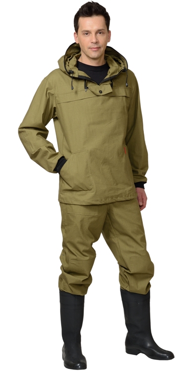 Костюм противоэнцефалитный "СИРИУС-АНТИГНУС-260" мужской (куртка и брюки), цвет: Хаки, тк: 100% ХБ
