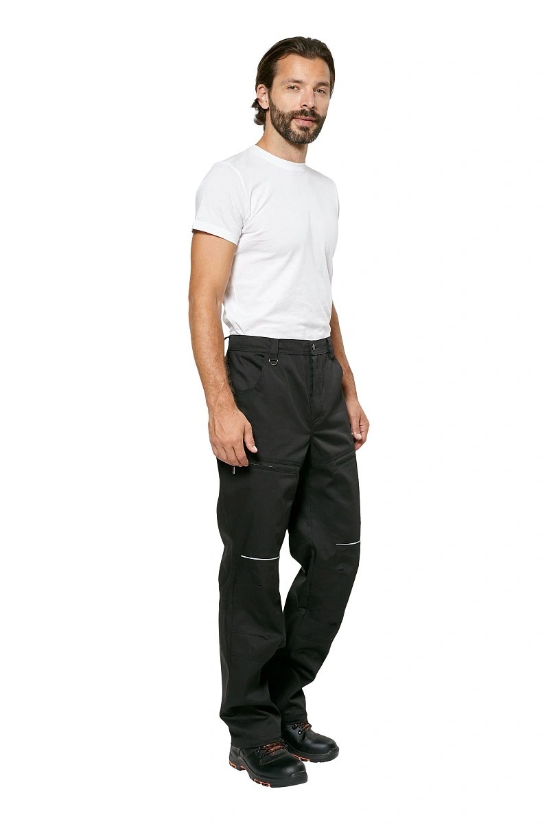 Летние брюки "ШЕЛБИ" мужские, цвет: черный, ткань: Милан (Клопман) 