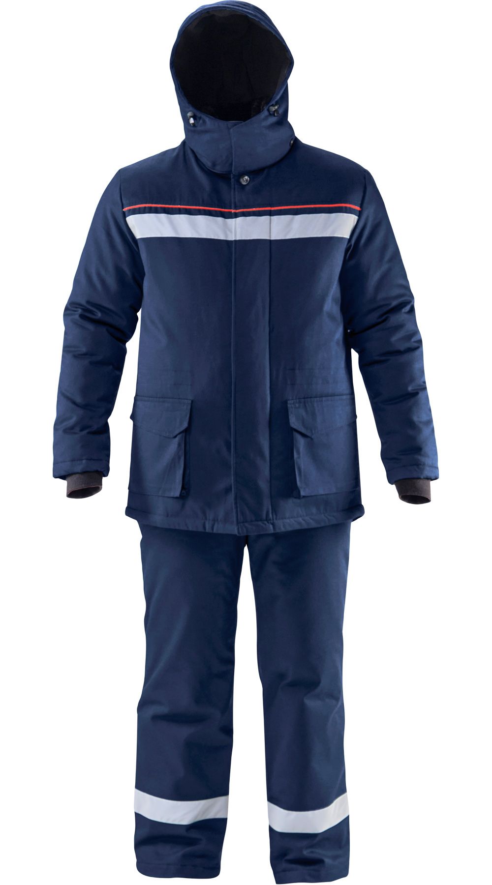 Зимний костюм "АЛТАЙ" мужской, утепленный (куртка и брюки), цвет: темно-синий, ткань: смесовая