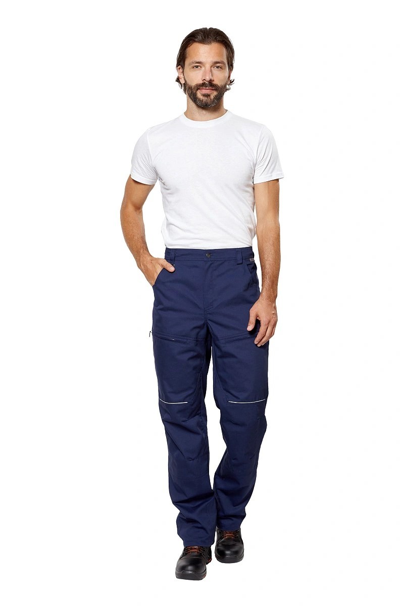 Летние брюки "ШЕЛБИ" мужские, цвет: темно-синий, ткань: Милан (Клопман) 