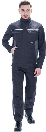 Летняя куртка "Спецобъединение-GT" мужская, цвет: темно-серый, ткань: Томбой