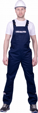 Летний полукомбинезон "Спецобъединение-СТРОНГ" мужской , цвет: темно-синий, ткань: Смесовая