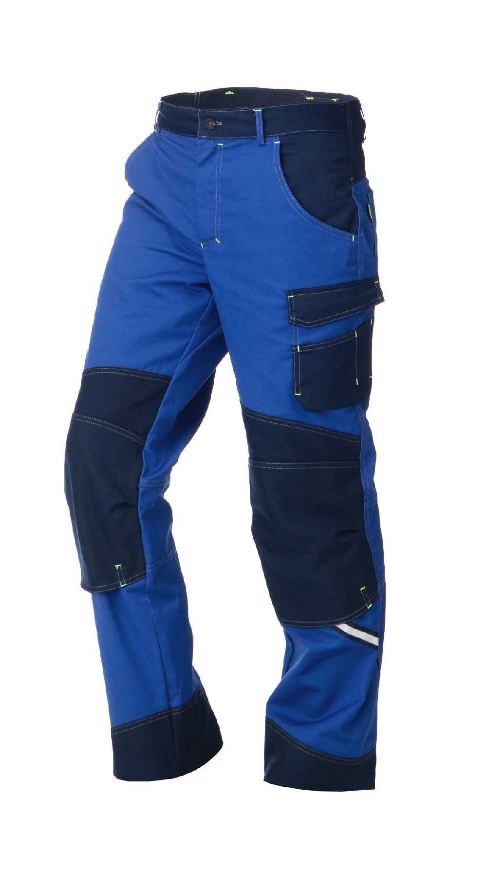 Летние брюки "УРАН" мужские, цвет: васильковый с темно-синим, ткань: смесовая