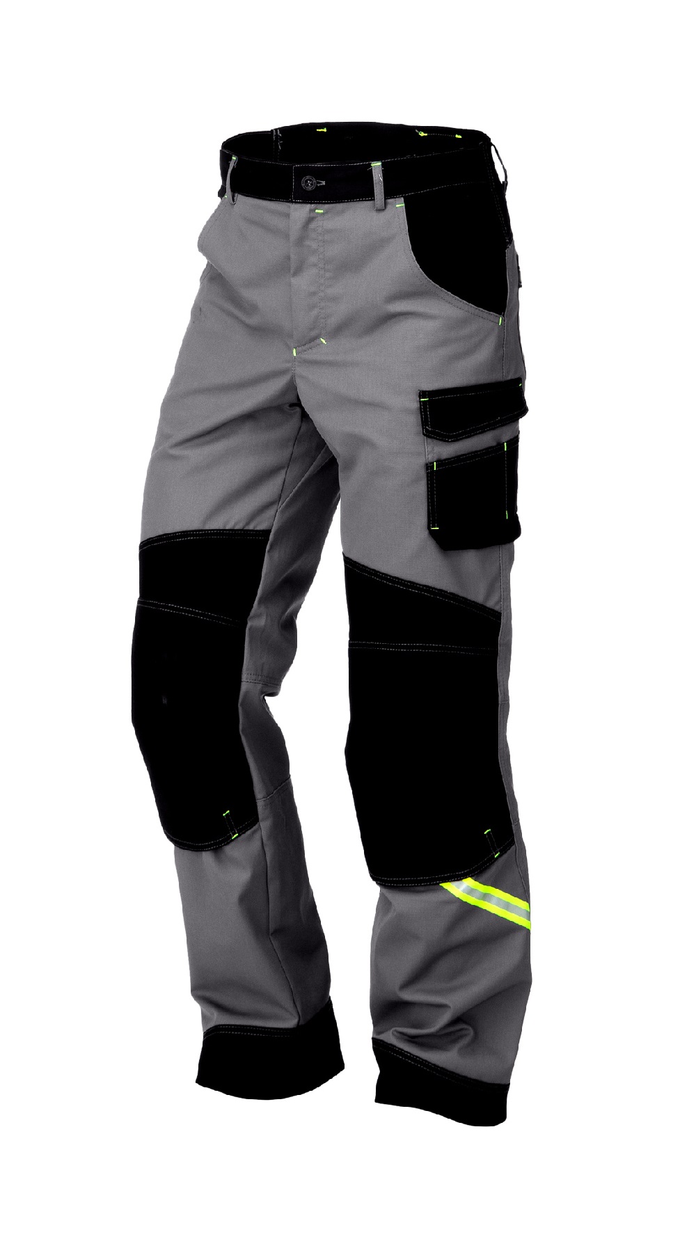 Летние брюки "УРАН" мужские, цвет: серый с черным, ткань: смесовая