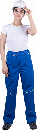 Летние брюки "Спецобъединение-ТУРБО" женские, цвет: васильковый, ткань: Томбой