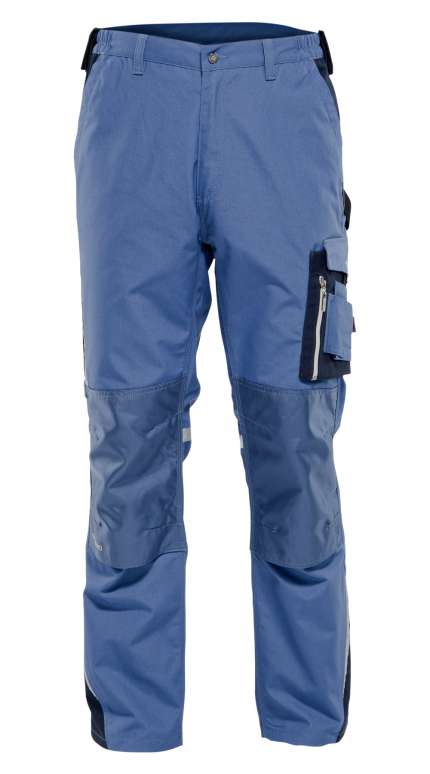 Летние брюки " АЛЛИН " мужские, цвет: голубой с темно-синим, ткань: смесовая