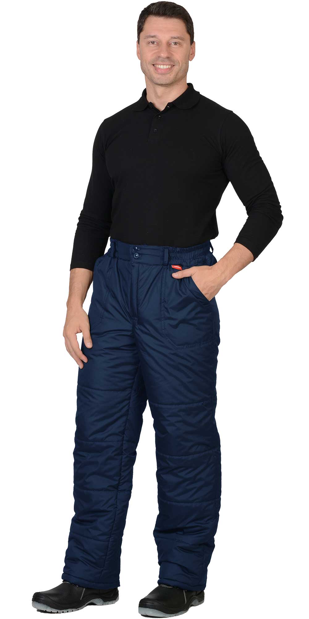 Зимние брюки "СИРИУС-ЕВРОПА" мужские, утепленные, цвет: синий, ткань: 100% ПЭ