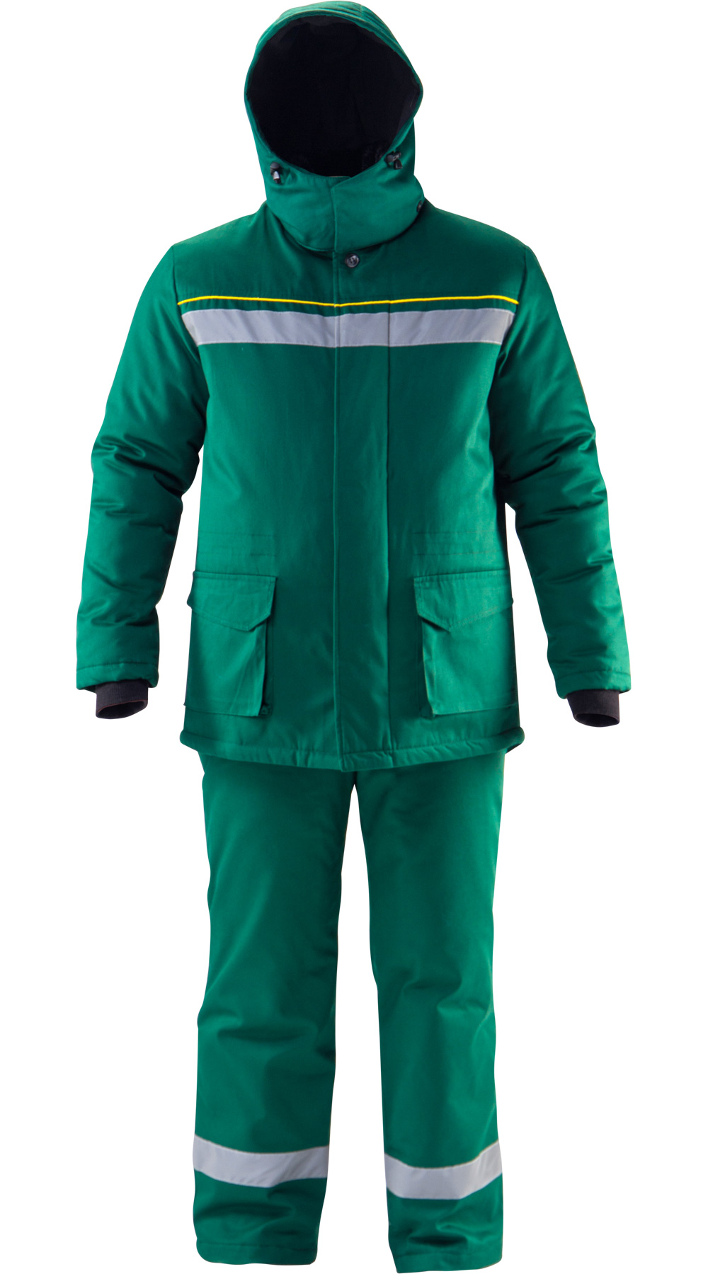 Зимний костюм "АЛТАЙ" мужской, утепленный (куртка и брюки), цвет: зеленый, ткань: смесовая