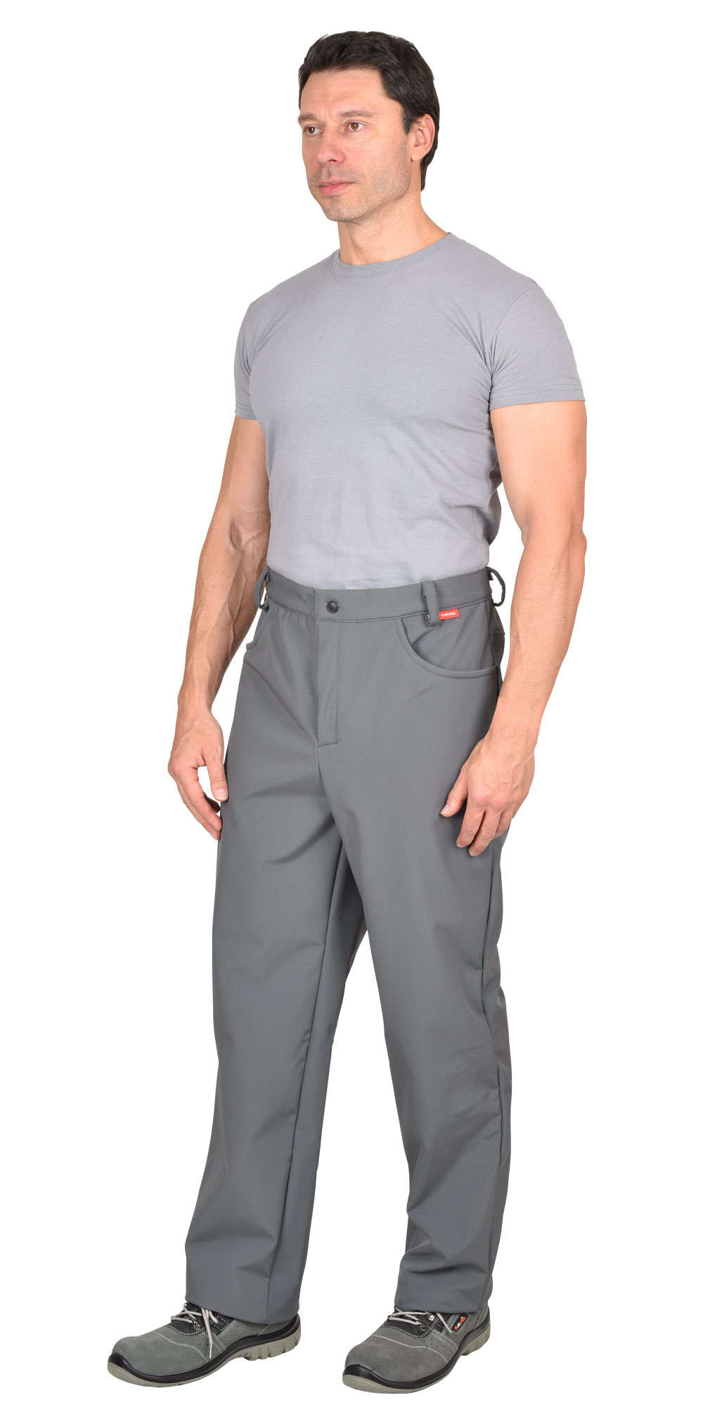 Летние брюки "СИРИУС-АЗОВ" мужские, цвет: серый, ткань: софтшелл
