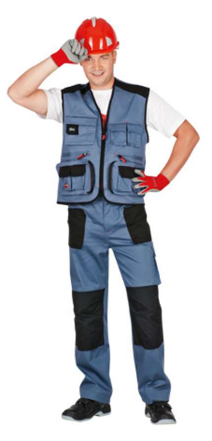 Летний жилет "СПЕЦ-АВАНГАРД" мужской цвет: серый с черным, ткань: смесовая