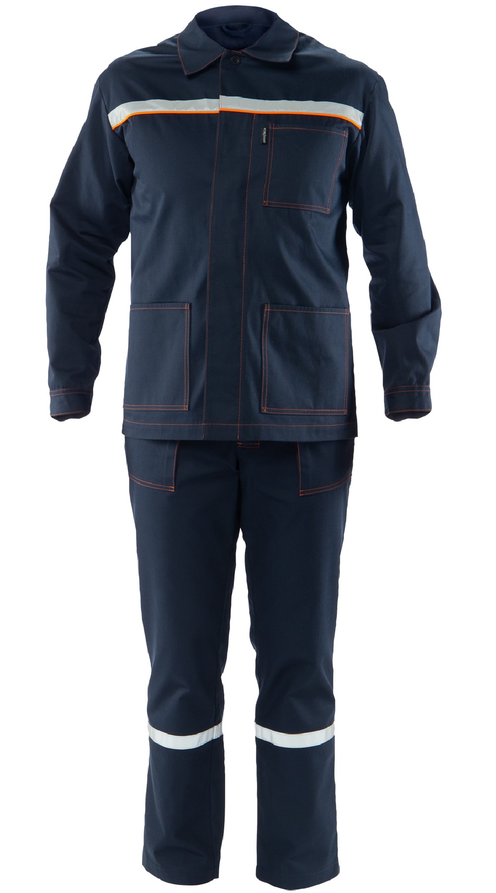 Летний костюм "БАЙКАЛ-1" мужской (куртка и брюки), цвет: темно-синий, ткань: смесовая