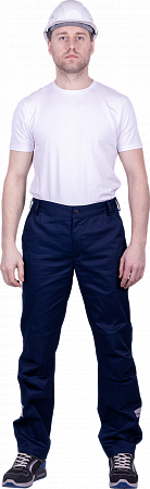 Летние брюки "Спецобъединение- СТРОНГ" мужские, цвет: темно-синие, ткань: Смесовая