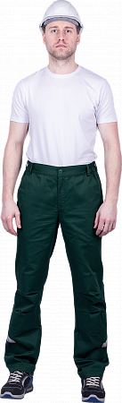 Летние брюки "Спецобъединение-СТРОНГ" мужские , цвет: темно-зеленый, ткань: Смесовая