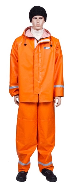 Костюм рыбака "Fisherman's WPL" влагозащитный, с проклеенными швами, (куртка и брюки), цвет: оранж.