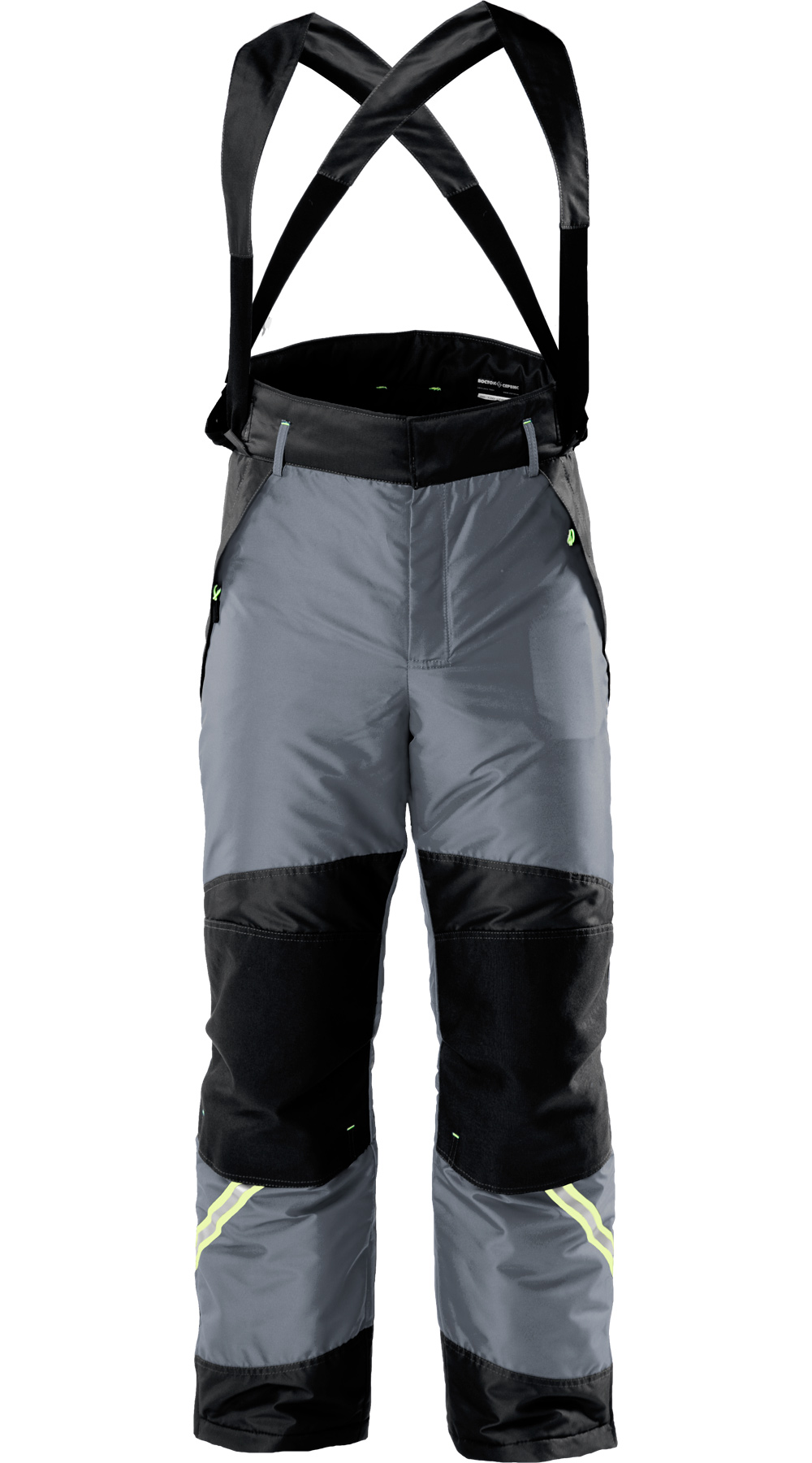 Зимние брюки "УРАН" мужские, утепленные, цвет: серый с черным, ткань: 100% ПЭ