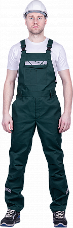 Летний полукомбинезон "Спецобъединение-СТРОНГ" мужской , цвет: темно-зеленый, ткань: Смесовая