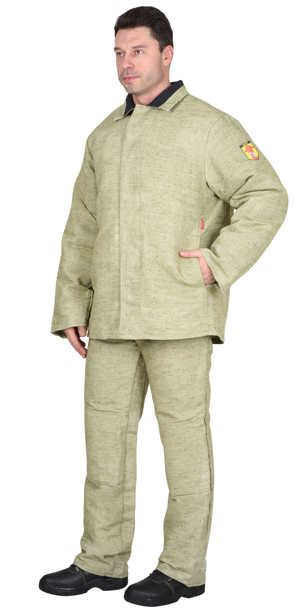 Зимний костюм сварщика (куртка и брюки) брезентовый, утепленный