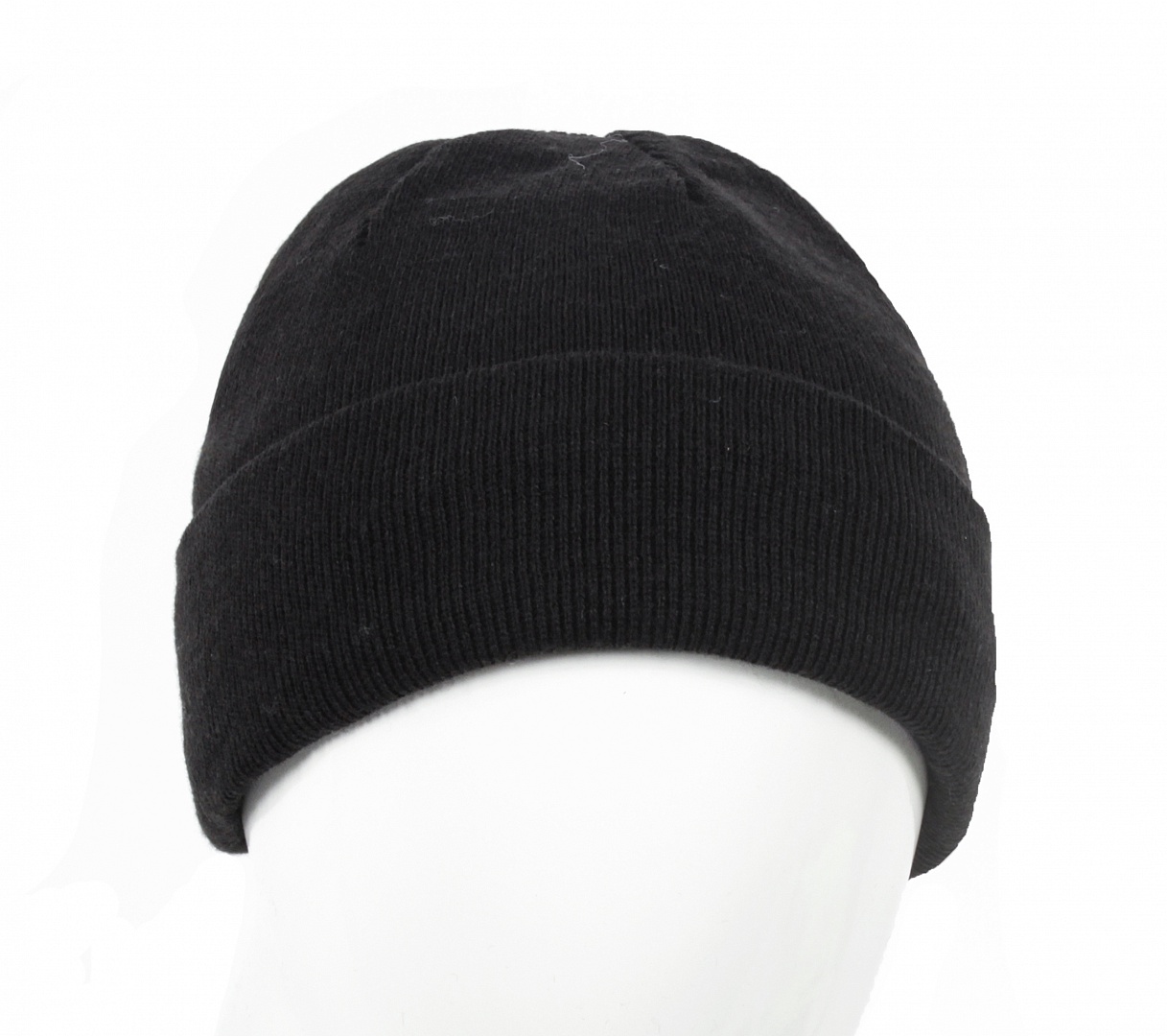 Шапка трикотажная двойная "ФРОСТ", цвет: черный