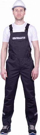 Летний полукомбинезон "Спецобъединение-СТРОНГ" мужской , цвет: темно-серый, ткань: Смесовая Летний полукомбинезон "Спецобъединение-СТРОНГ" мужской , цвет: темно-серый, ткань: Смесовая