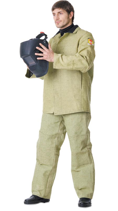 Летний костюм сварщика (куртка и брюки), брезентовый