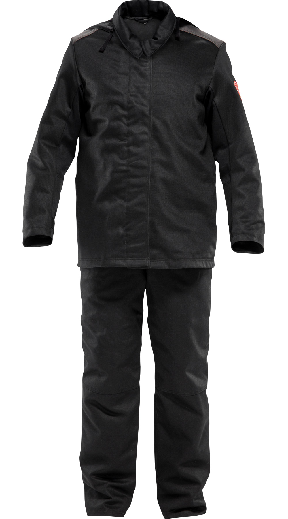 Зимний костюм сварщика "ЗЕВС ПЛЮС", цвет: черно-серый, ткань: Арсенал