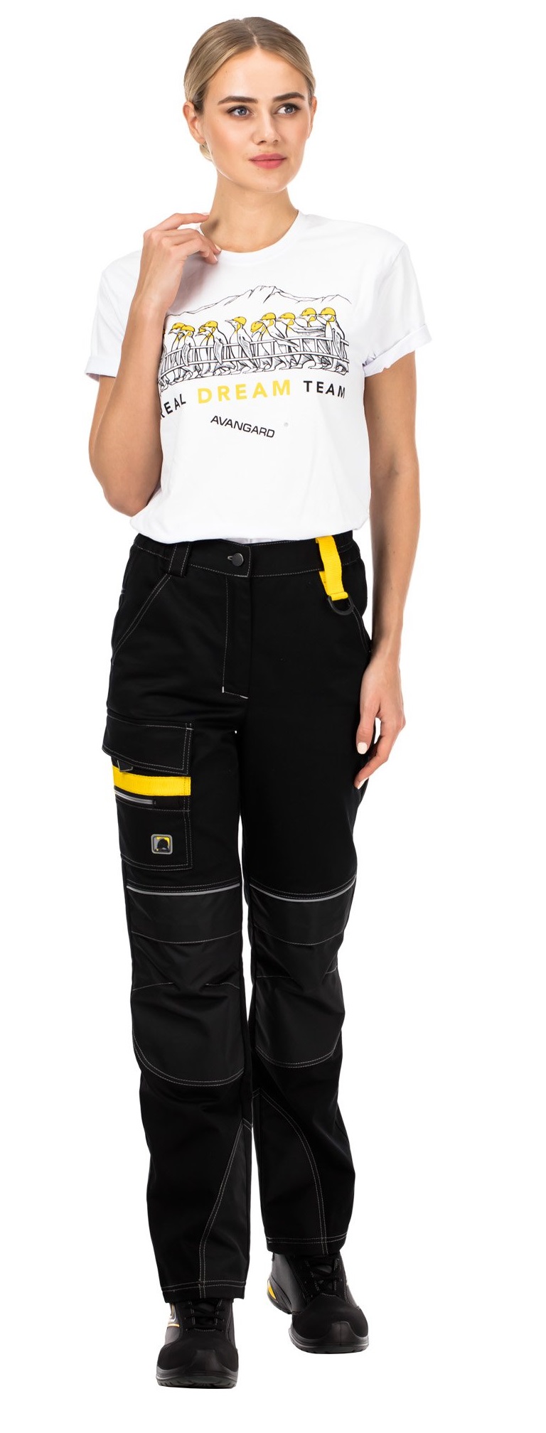 Летние брюки "СТАРТ" женские, цвет: черный, ткань: смесовая