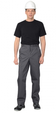 Летние брюки "СИРИУС-ДАЛЛАС" мужские, цвет: серый, ткань: смесовая
