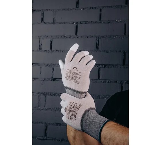 Перчатки "JAP-201 Volt Finger" защитные, углеродная нить, ладонь полиуретан, JETA SAFETY, (12 пар) Перчатки "JAP-201 Volt Finger" защитные, углеродная нить, ладонь полиуретан, JETA SAFETY, (12 пар)