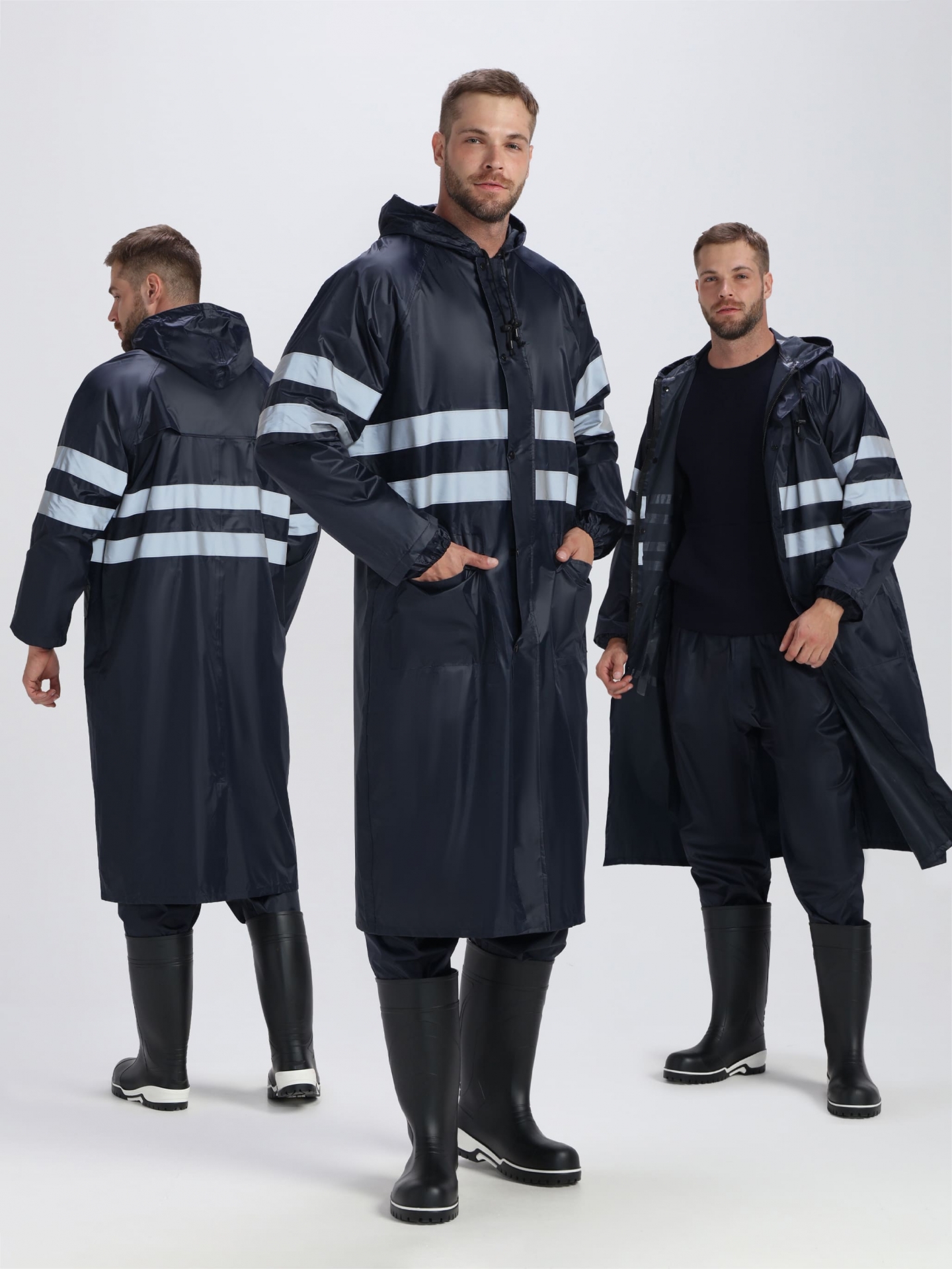 Плащ влагозащитный "ProfLine Specialist СОП", цвет: синий, ткань: ПВХ