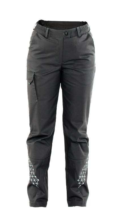 Летние брюки "ЛЕДИ АТОМ" женские, цвет: серый, ткань: смесовая