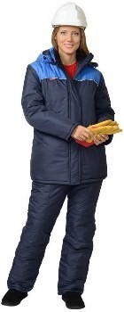 Утепленный зимний костюм из куртки и брюк для женщин