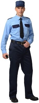 Рубашка охранника с длинным рукавом