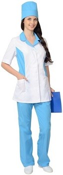 Белые медицинские костюмы