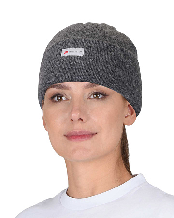 Шапка "ИНЕЙ" полушерстяная двойная, цвет: серый Шапка "ИНЕЙ" полушерстяная двойная, цвет: серый