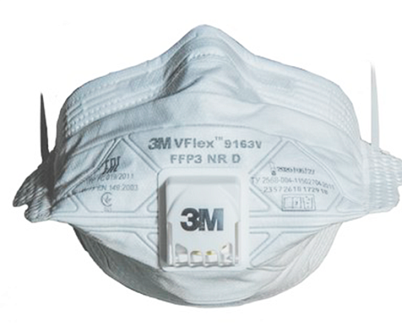 Респиратор 3М 9163V, противоаэрозольный, с клапаном выдоха Респиратор 3М 9163V, противоаэрозольный, с клапаном выдоха