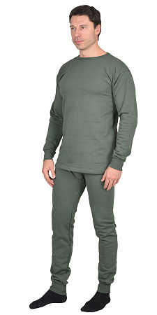 Белье нательное трикотажное с начёсом (зима), оливковые тона, пл.250 г/кв.м (фуфайка,кальсоны) Белье нательное трикотажное с начёсом (зима), оливковые тона, пл.250 г/кв.м (фуфайка,кальсоны)