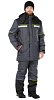 Зимний костюм &quot;БРУКС&quot; мужской, утепленный (куртка и брюки), цвет: темно-серый с черным, ткань; 100% ПЭ