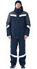Зимний костюм &quot;АНДЕЗИТ&quot; с СОП мужской, утепленный (куртка и полукомбинезон), цвет: синий с серым, ткань: 100% ПЭ