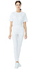 Брюки LL3117  &quot;ФЛОРЕНС&quot; женские, цвет: белый, ткань: смесовая 