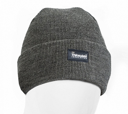 Шапка трикотажная двойная утепленная "СЕВЕР", цвет: серый Шапка трикотажная двойная утепленная "СЕВЕР", цвет: серый