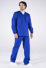 Костюм &quot;ХАССП-База&quot; мужской (куртка и брюки), цвет: васильковый, ткань: ТиСи