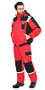 Зимний костюм &quot;СИРИУС-СТАН&quot; мужской, утепленный (куртка и полукомбинезон) цвет: красный с черной и лимонной отд., ткань: смесовая