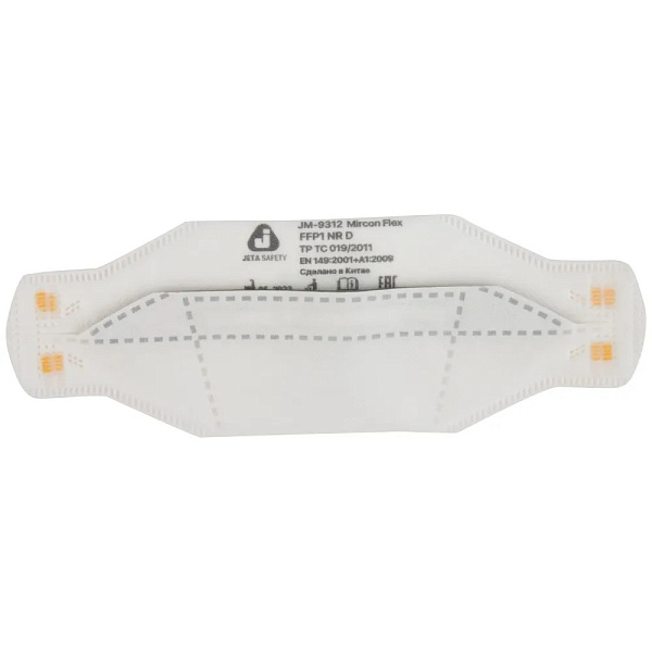 Респиратор "JETA SAFETY-JM-9312 Micron Flex" противоаэрозольный FFP1 NR D, с клапаном, (20 шт) Респиратор "JETA SAFETY-JM-9312 Micron Flex" противоаэрозольный FFP1 NR D, с клапаном, (20 шт)