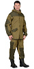 Летний костюм "СИРИУС-ГОРКА" мужской (куртка и брюки), цвет: хаки, тк: п-но палат+отделка, 100% ХБ