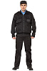Летний костюм &quot;КЛАССИК&quot; мужской (куртка и брюки), цвет: черный, ткань: смесовая