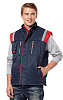 Зимний жилет &quot;АВАНГАРД&quot; мужской, утепленный, цвет: синий с красным, ткань: смесовая