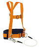 Удерживающая система УС - 2ВД с наплечными лямками и стропом из каната