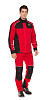 Летний костюм &quot;СТАРТ&quot; мужской (куртка и брюки), цвет: красный с черным, ткань: смесовая