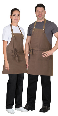 Фартук "Сириус-БАРИСТА", цвет: бежевый, ткань: смесовая Фартук "Сириус-БАРИСТА", цвет: бежевый, ткань: смесовая